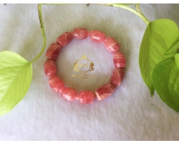 Vòng Đá Đào Hoa - Rhodochrosite Lu