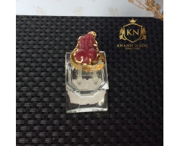 Nhẫn Tỳ Hưu Ruby Vàng 18k